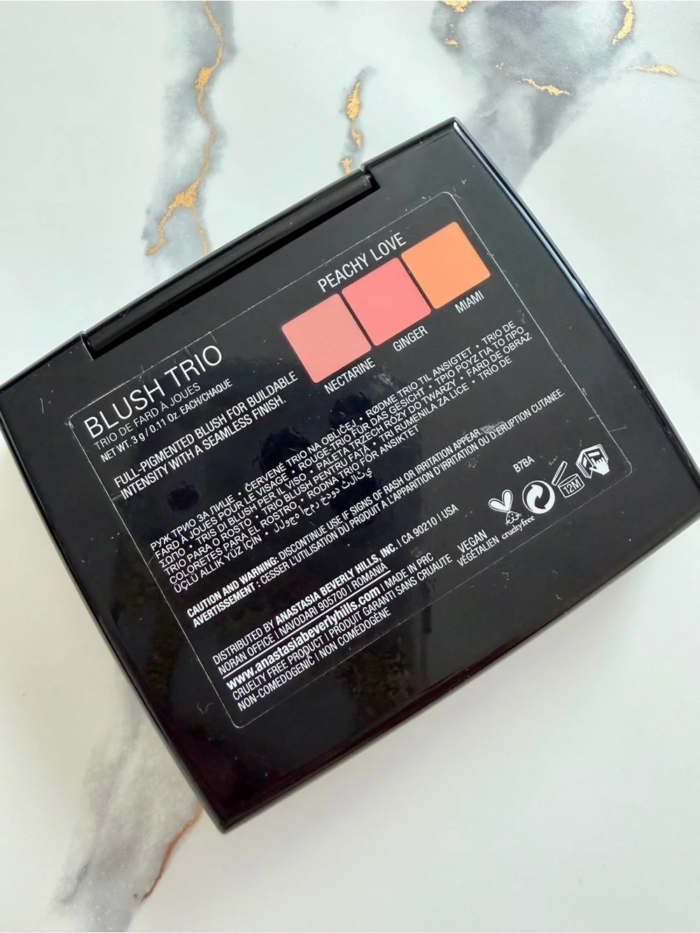 Anastasia Beverly Hills Blush Trio Powder Palette in Peachy Love Discontinued!